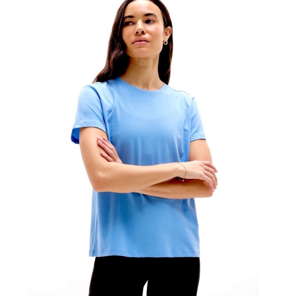Athleta Favorite Cotton Classic Tee in Blue Mist